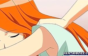 Japanese hentai gets massage in her anal and pussy by d