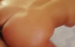 Big titty brunette amateur banged on massage table