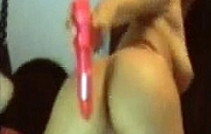 Stunning webcam girl Janine fucking her tight pussy with her vibrator
