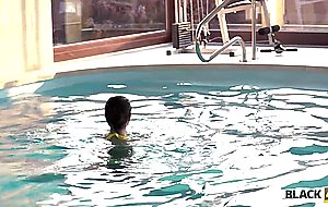 Black4k. swimming coach makes her pussy wet