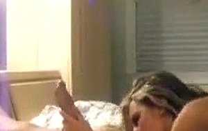 Sexy girlfriend gives bj and gets facial