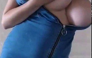  12413220 big boob russian girl in a tight jeans dress 720p 