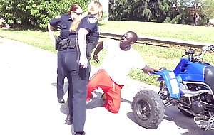 Cops love to fuck in outdoors black dudes that they just arrested for having massive cocks hiding
