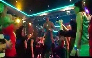 Beautiful Drunk Blonde On Her Knees Giving Head To Stripper