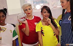 World Cup of Porn! Everybody Wins! Lesbian 4some!