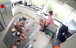 Sexy skinny blonde gets fucked in the kitchen by her stepbro on thanksgiving – nude girls