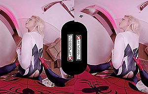 Vrcosplayx.com spider gwen blowing your mind with her mouth and pussy vrporn