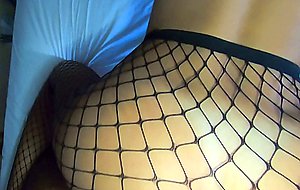 Piel canela teenager in fishnets cums twice in the best
