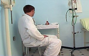 Russian doctor fucks his sweet blonde patient after her check up