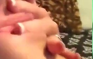 lovely teen having fun fingering her tight pussy