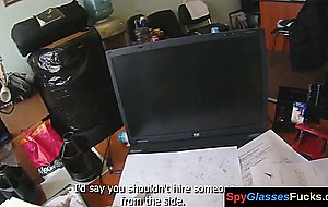 Pov eurochick pussybanged at the office  
