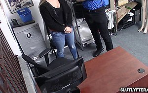 Eliza making a good deal to officer Jmac who caught her steal some cash