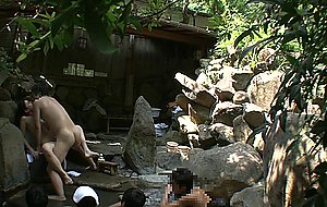 Hot wife sent to an onsen spa to be fucked