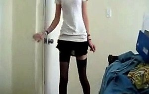 Teen recorded getting dressed