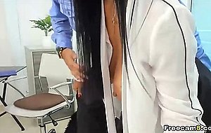 Office chick gets dirty with her boss 
