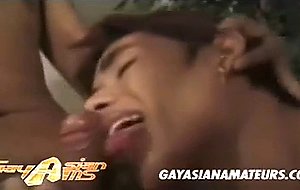 Asian guys in smoking hot oral action