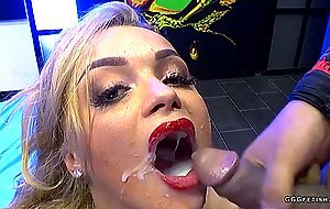 A lot of bukkakes on shaved teen daphne klyde