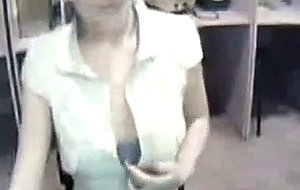Hot blond teen strips on webcam