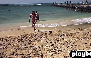 Lesbians with cool asses enjoyed a games on the beach