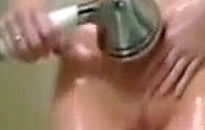 Nerdy skinny on webcam shower