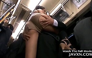Japanese slutty teen on the bus