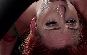Redhead trainee mouth and ass banged