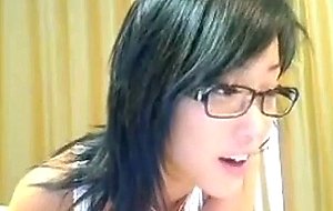Sexy asian teen masturbates on webcam