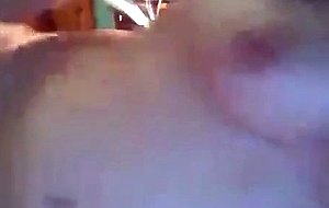 Busty babe masturbating on webcam - naughty cam slut