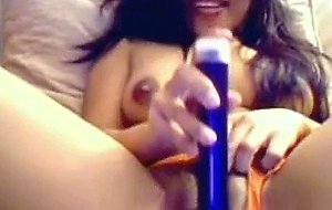 Asian beauty masturbating on webcam