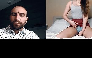 Teen presents a hot masturbation session to perv daddy