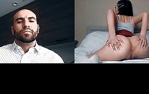 Teen presents a hot masturbation session to perv daddy
