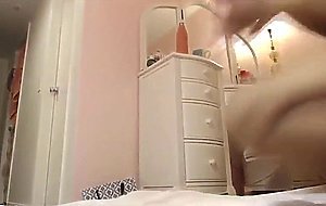 naughty latina loves to suck and fuck her dildo