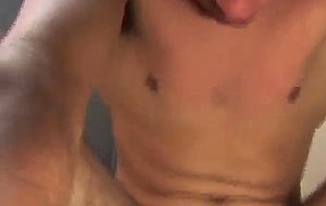 Young twink has his ass pounded in locker room