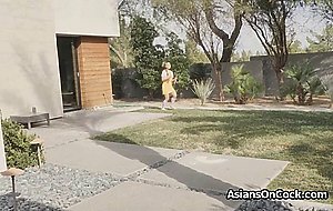 Asian teen fucked hard by neighbor couple