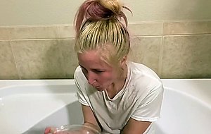 Pissing on sweet woman