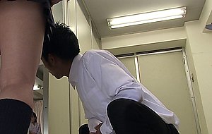 Japanese schoolgirl, kaede oshiro shows pussy to a friend, uncensored