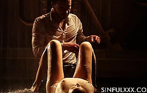 Passionate and erotic fuck session with a sinful couple while rain pours down on them – Naked Girls