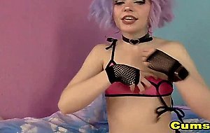 Cute Babe Cosplay and Pussy Play
