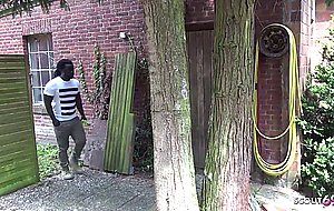 German milf cougar tina seduce huge black boy fuck in garden