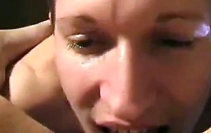 Ultra tight brunette with intense tits done well and creampie