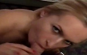 Slut teen Yvonna licks and blows a white cock