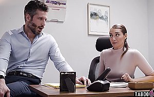 Secretary MILF Bella Rolland tried to stay professional with her boss