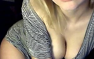 Slightly chubby teen stripping down on webcam
