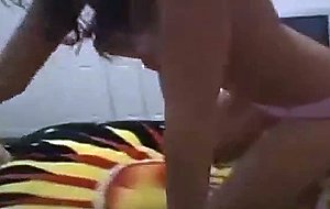 Amateur honey and sweet skinny couple fuck intense