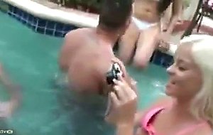Hot college pool party leads to sex orgy