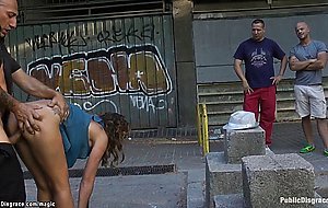 Babe fucked in different public places