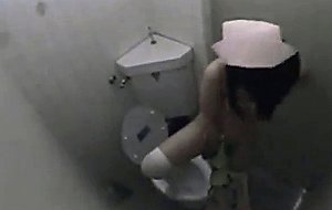 Public toilet room girls masturbation