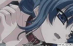 Hentai girl in leash gets pumped outdoors