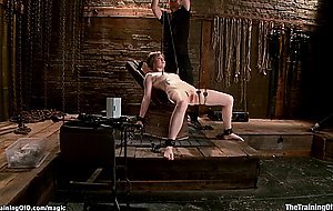 Bound slave trainee pussy whipped
