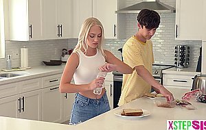 Angry teen stepsister Braylin Bailey hates her stepbro but sucked his big dick anyway